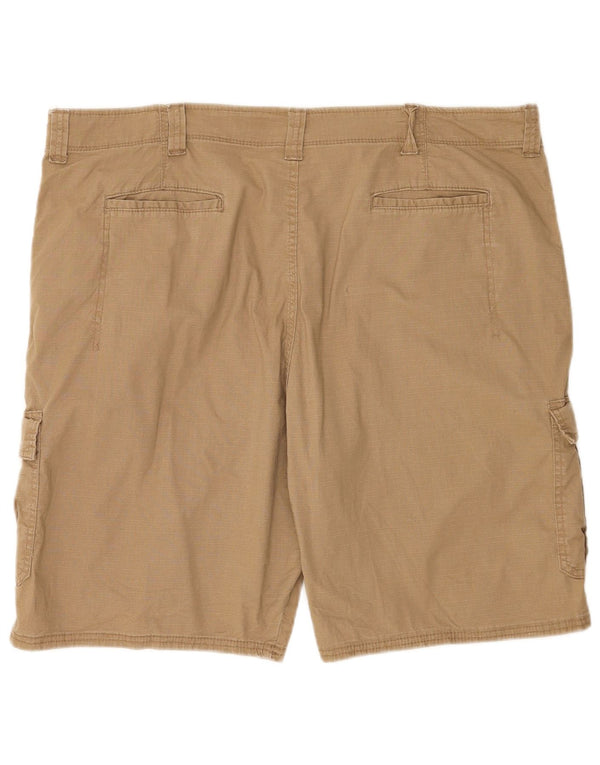 Wrangler Mens Relaxed Fit Cargo Shorts  W42 2XL Beige Cotton