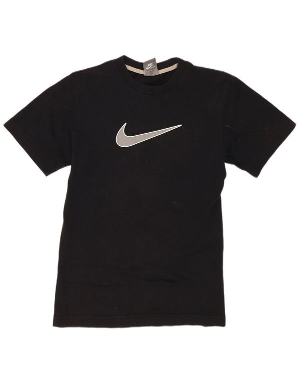 Nike Boys Graphic T-Shirt Top 12-13 Years Large Black Cotton
