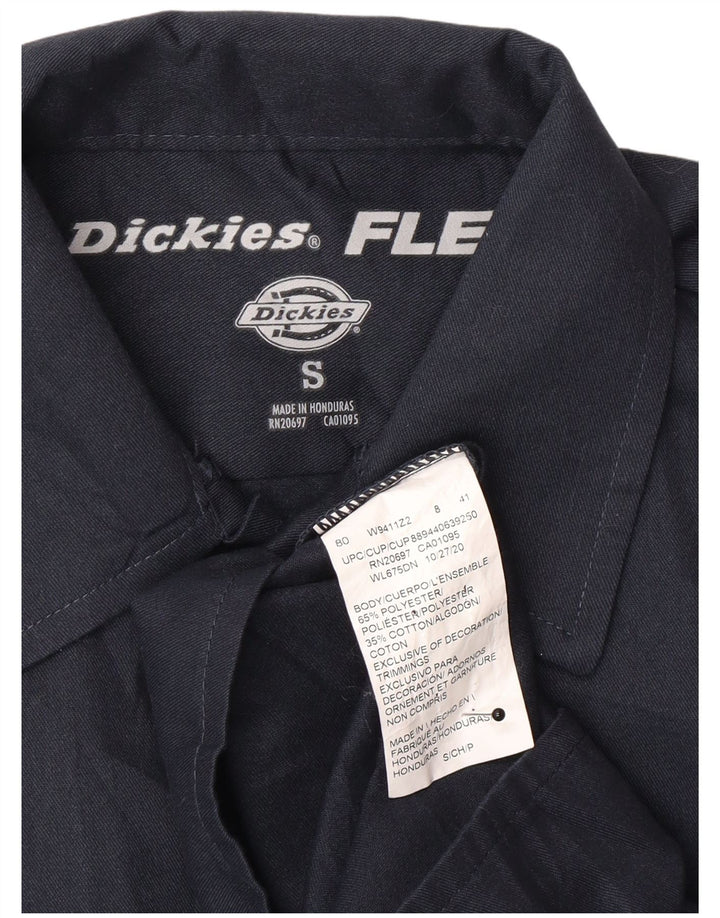 Dickies Mens Shirt Small Navy Blue Polyester