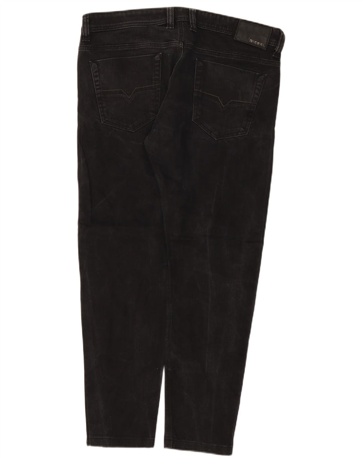Diesel Mens Viker Slim Jeans W36 L29 Black Cotton