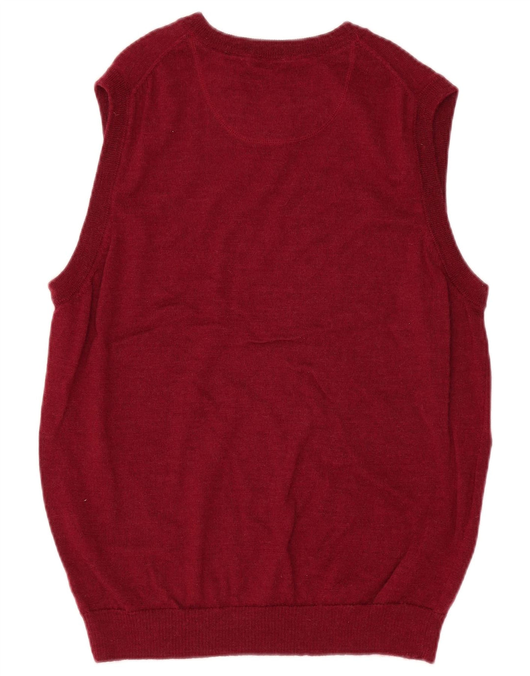 Orvis Mens Vest Tank Top Medium Burgundy Merino Wool