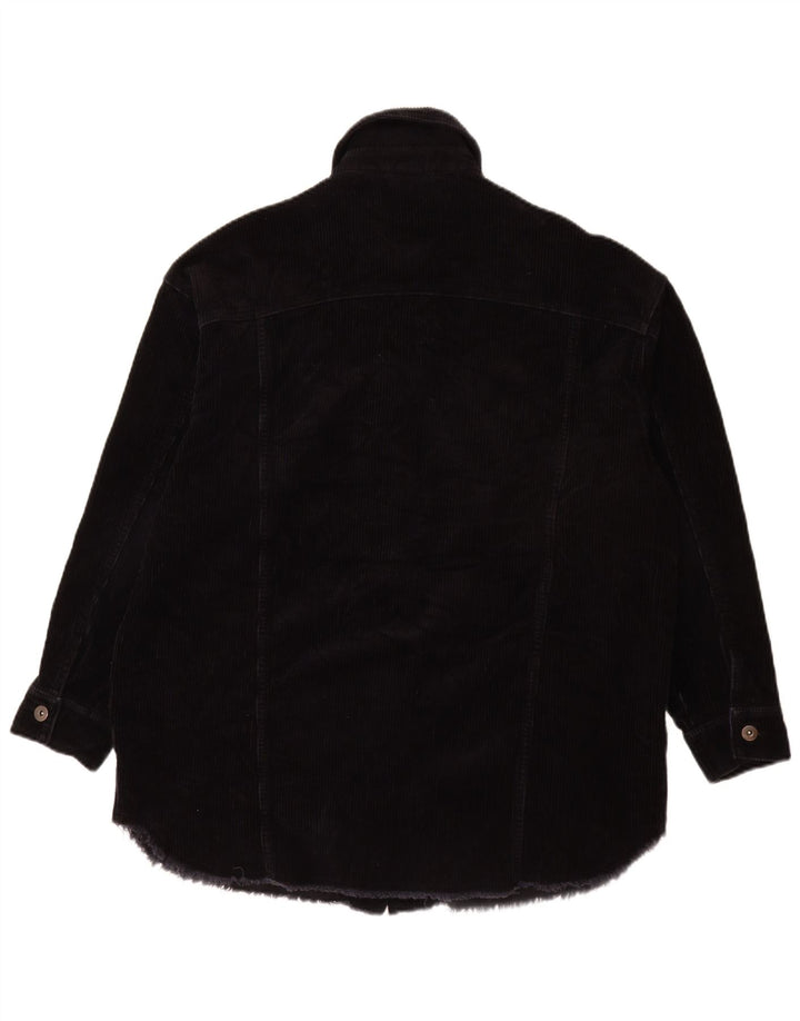 Zara Womens UK 10 Small Black Cotton
