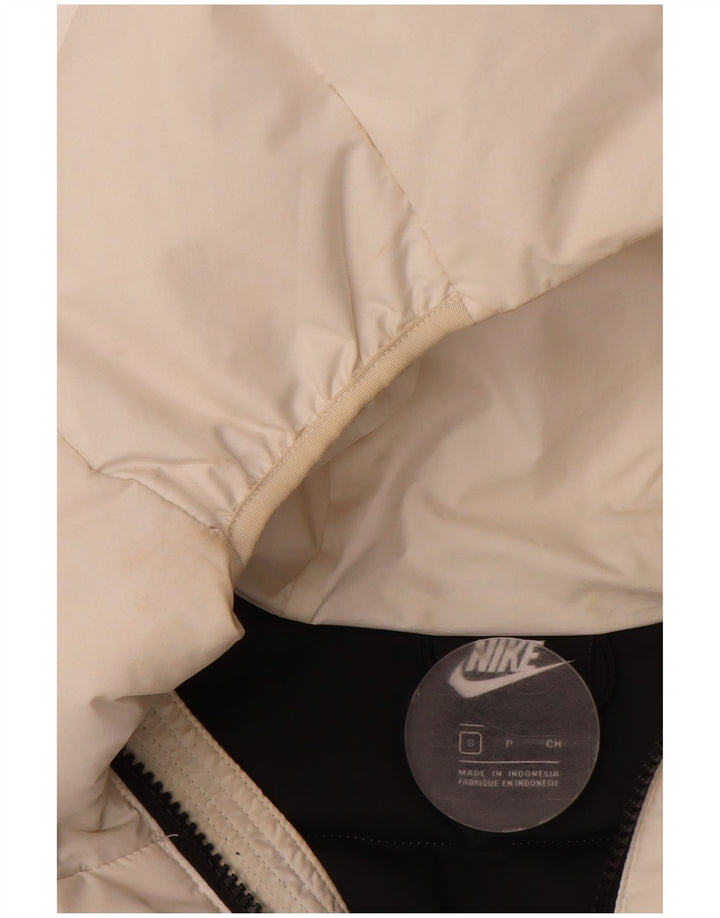 NIKE Mens Hooded Padded Jacket UK 36 Small Multicoloured Colourblock