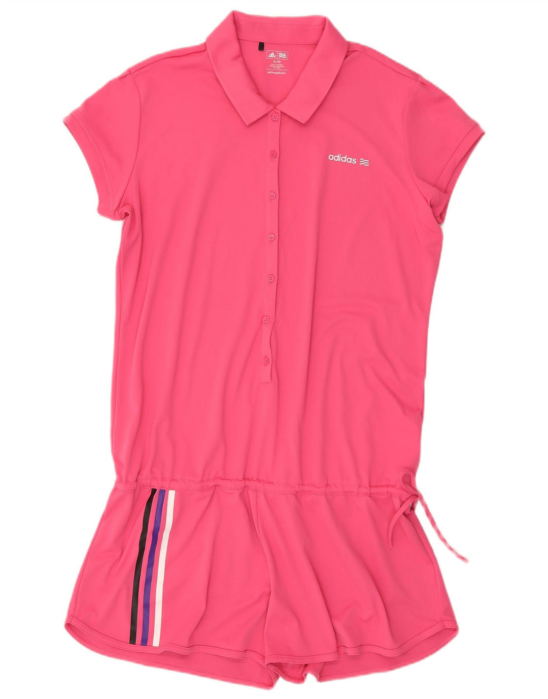 Adidas Womens Playsuit UK 18 XL Pink Polyester