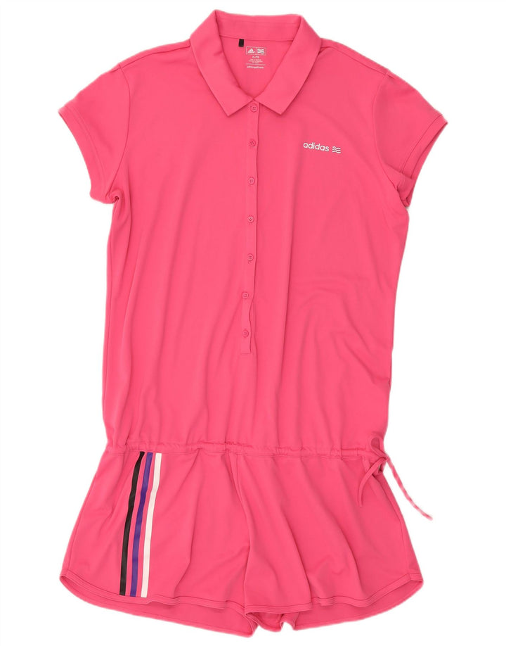 Adidas Womens Playsuit UK 18 XL Pink Polyester