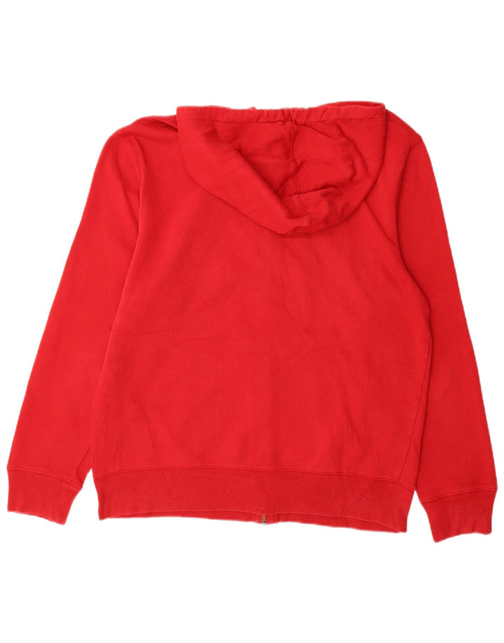 Gap Mens Graphic Zip Hoodie Sweater Large Red Cotton