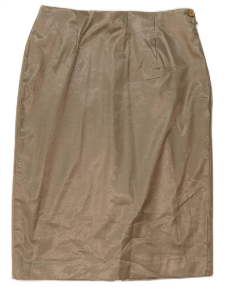 KRIZIA Womens Pencil Skirt UK 14 Large W34  Beige Polyamide