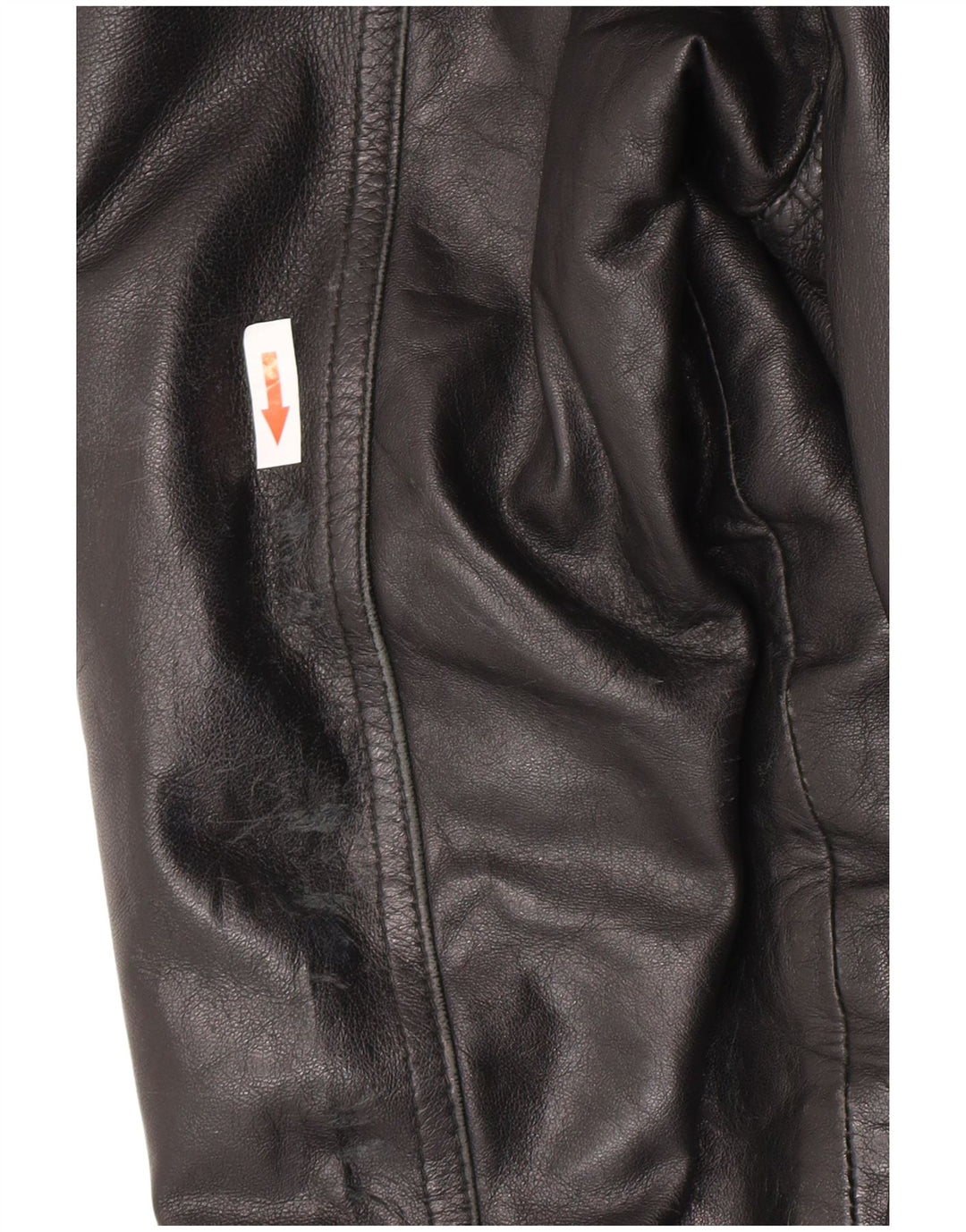 Vintage Mens Leather Jacket UK 36 Small Black Leather