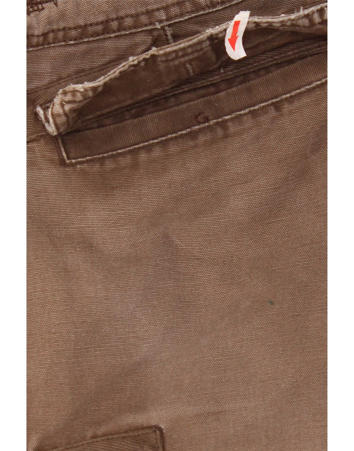 Carhartt Mens Crop Straight Cargo Trousers W36 L26 Brown