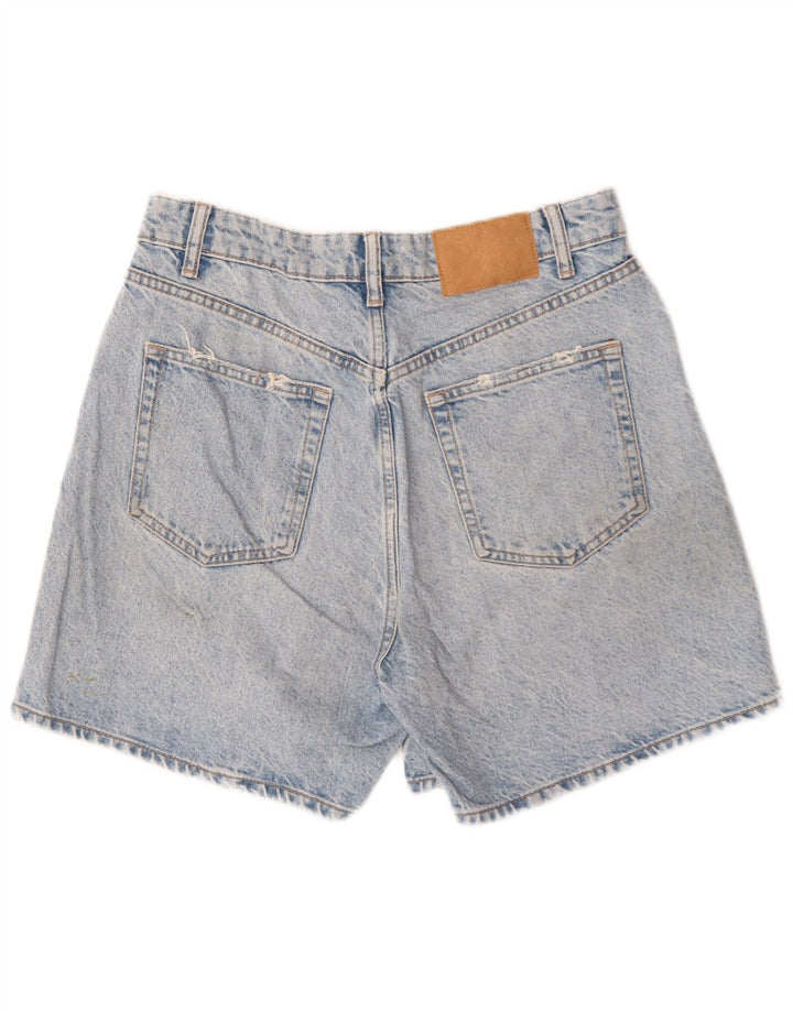 Zara Womens Denim Shorts EU 40 Medium W30  Blue Cotton
