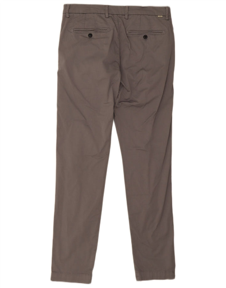 Liu Jo Mens Slim Fit Chino Trousers IT 48 Medium W30 L31 Grey