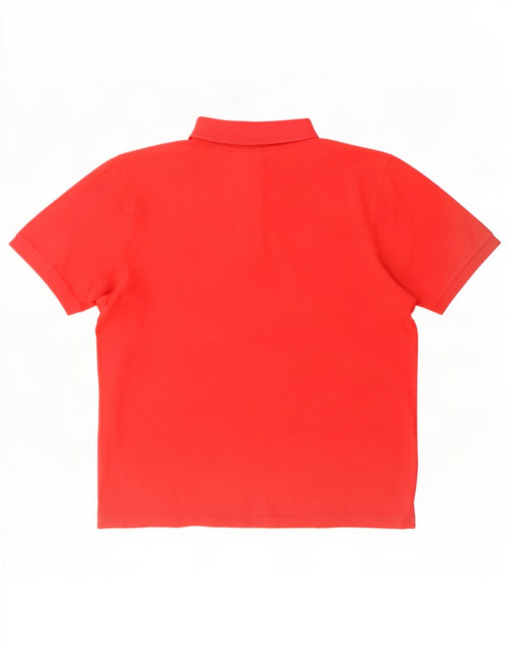 Trussardi Jeans Mens Polo Shirt 2XL Red Cotton
