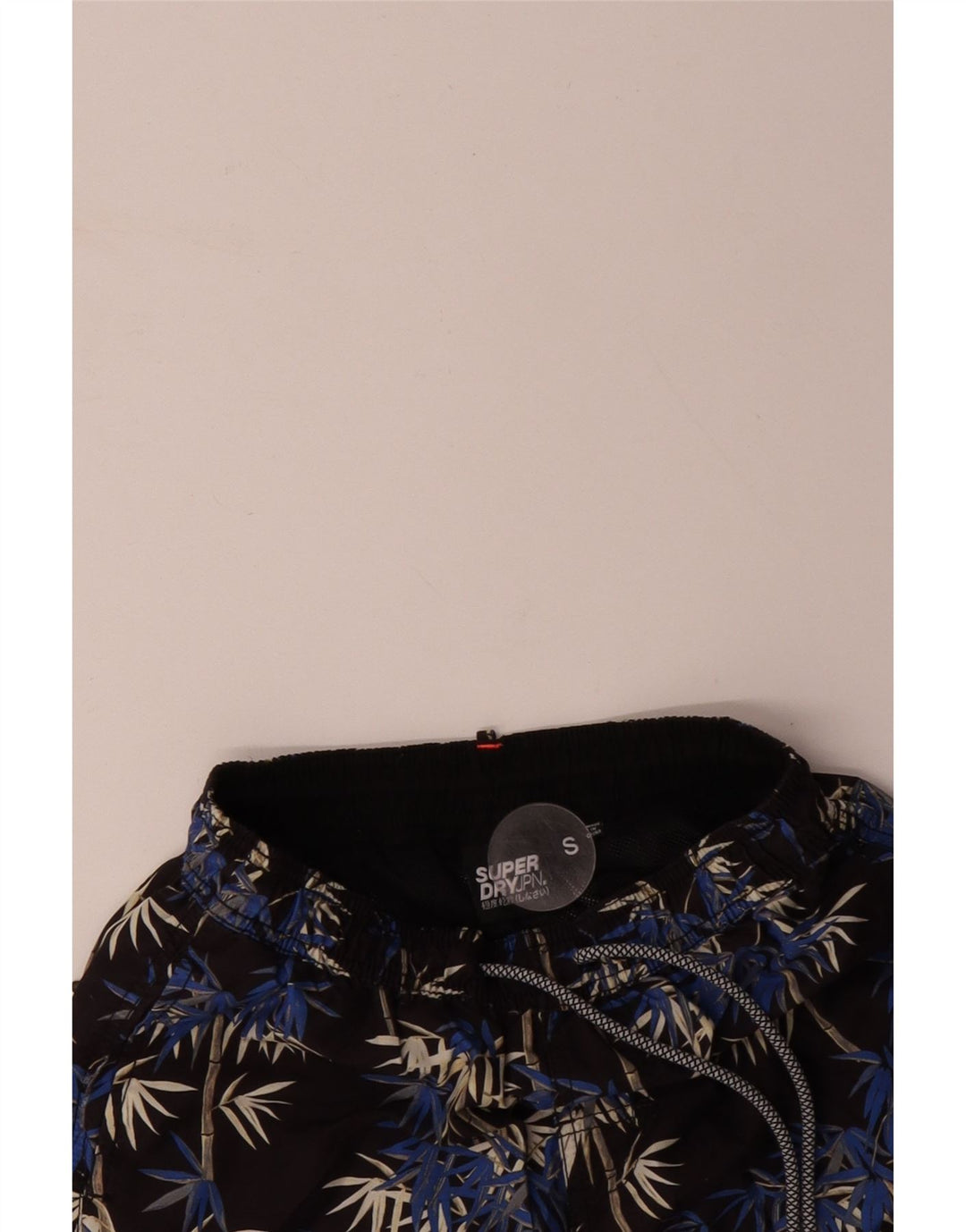 SUPERDRY Womens Swimming Shorts Small  Black Floral Polyester