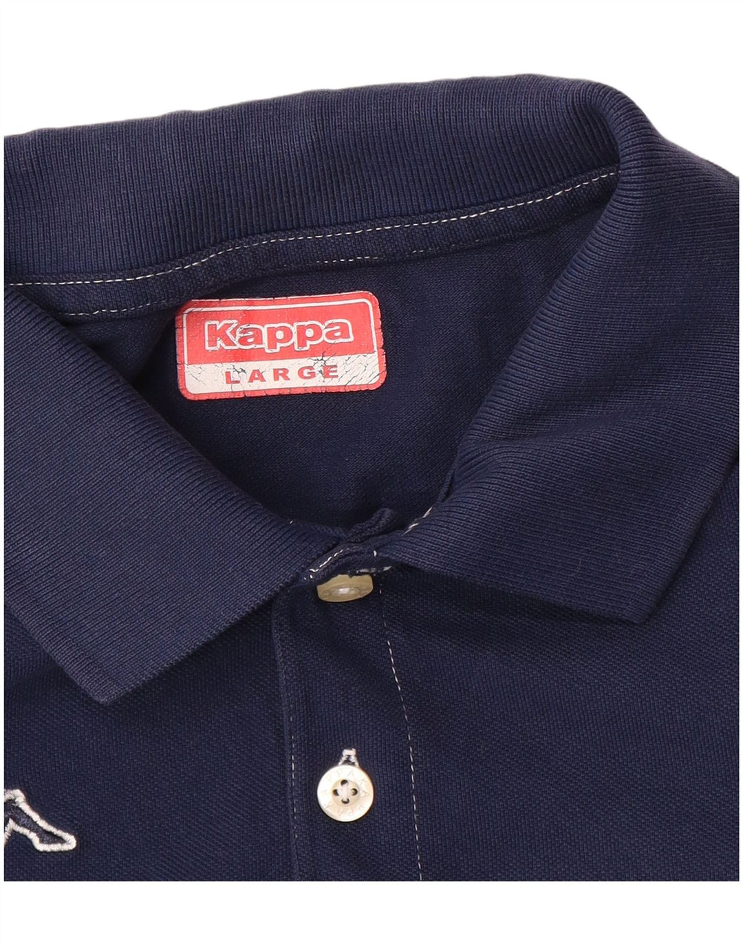 Kappa Mens Polo Shirt Large Navy Blue