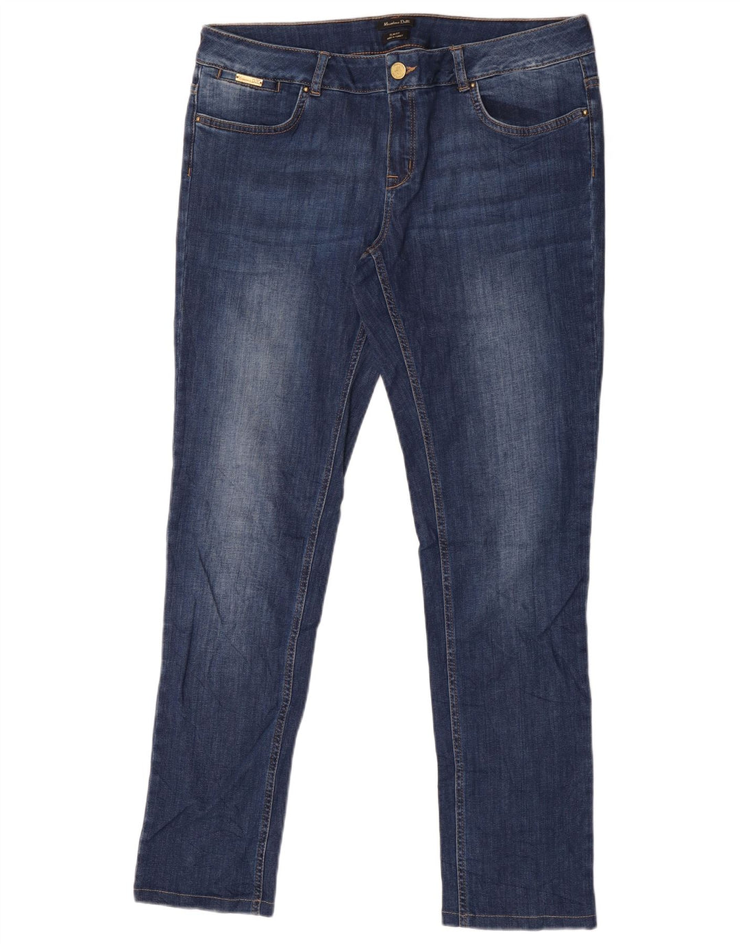 Massimo Dutti Womens Slim Fit Slim Jeans W36 L31 Navy Blue