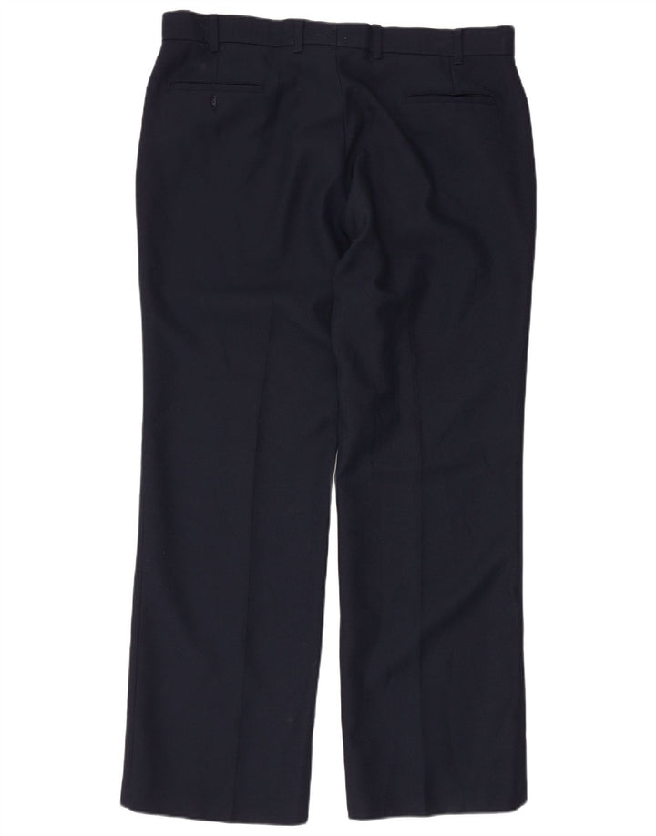 LEVI'S Mens Action Slacks Straight Casual Trousers W38 L30 Navy Blue