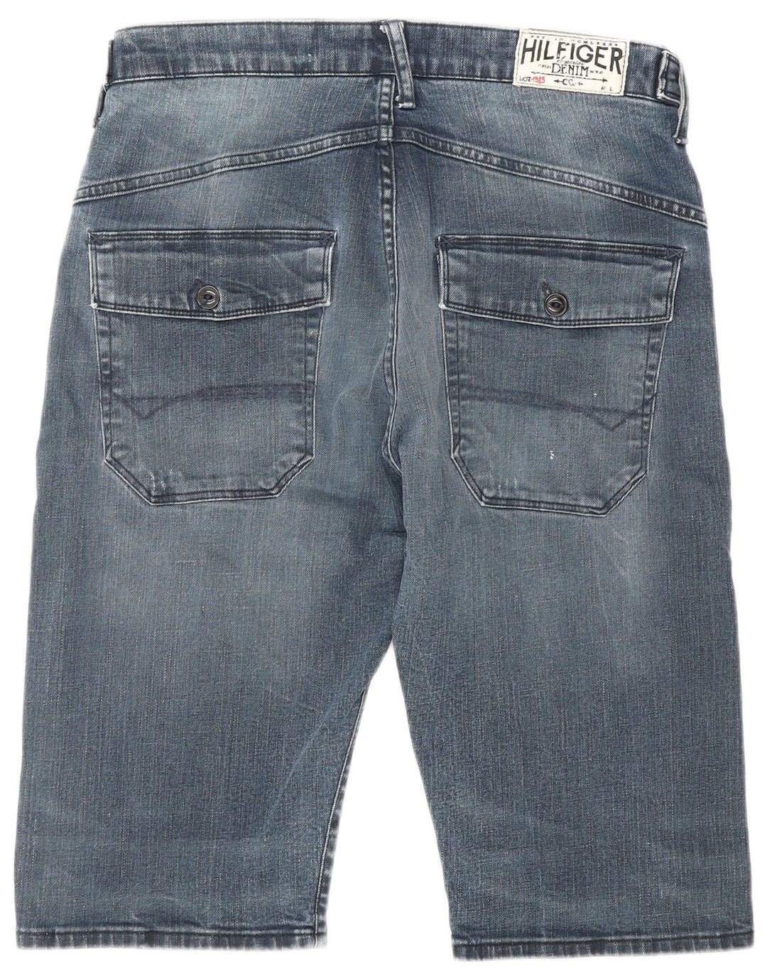Tommy Hilfiger Mens Curtis Distressed Denim Shorts W32 Medium  Blue