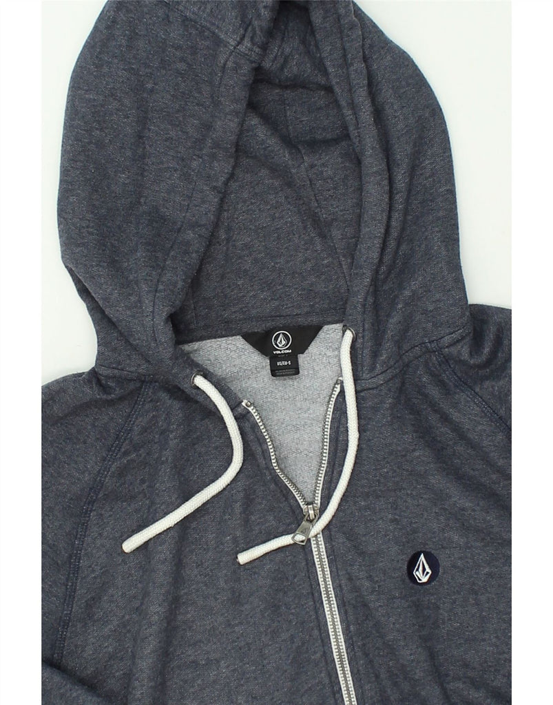 VOLCOM Mens Zip Hoodie Sweater Small Grey Polyester | Vintage Volcom | Thrift | Second-Hand Volcom | Used Clothing | Messina Hembry 