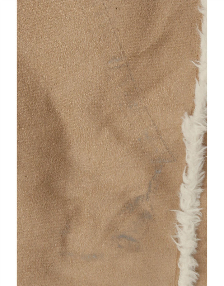 OVS Womens Sherpa Jacket IT 48 XL Beige Polyester Vintage OVS and Second-Hand OVS from Messina Hembry 