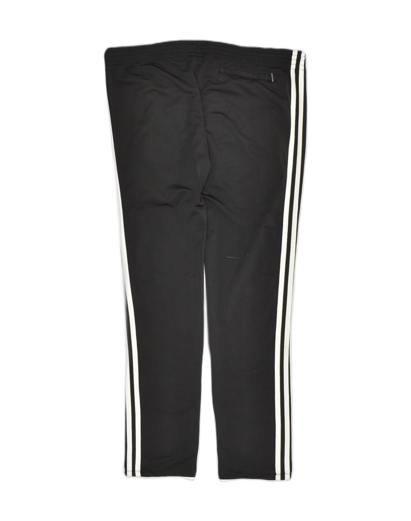 ADIDAS Womens Tracksuit Trousers UK 12 Medium Black Polyester | Vintage Adidas | Thrift | Second-Hand Adidas | Used Clothing | Messina Hembry 