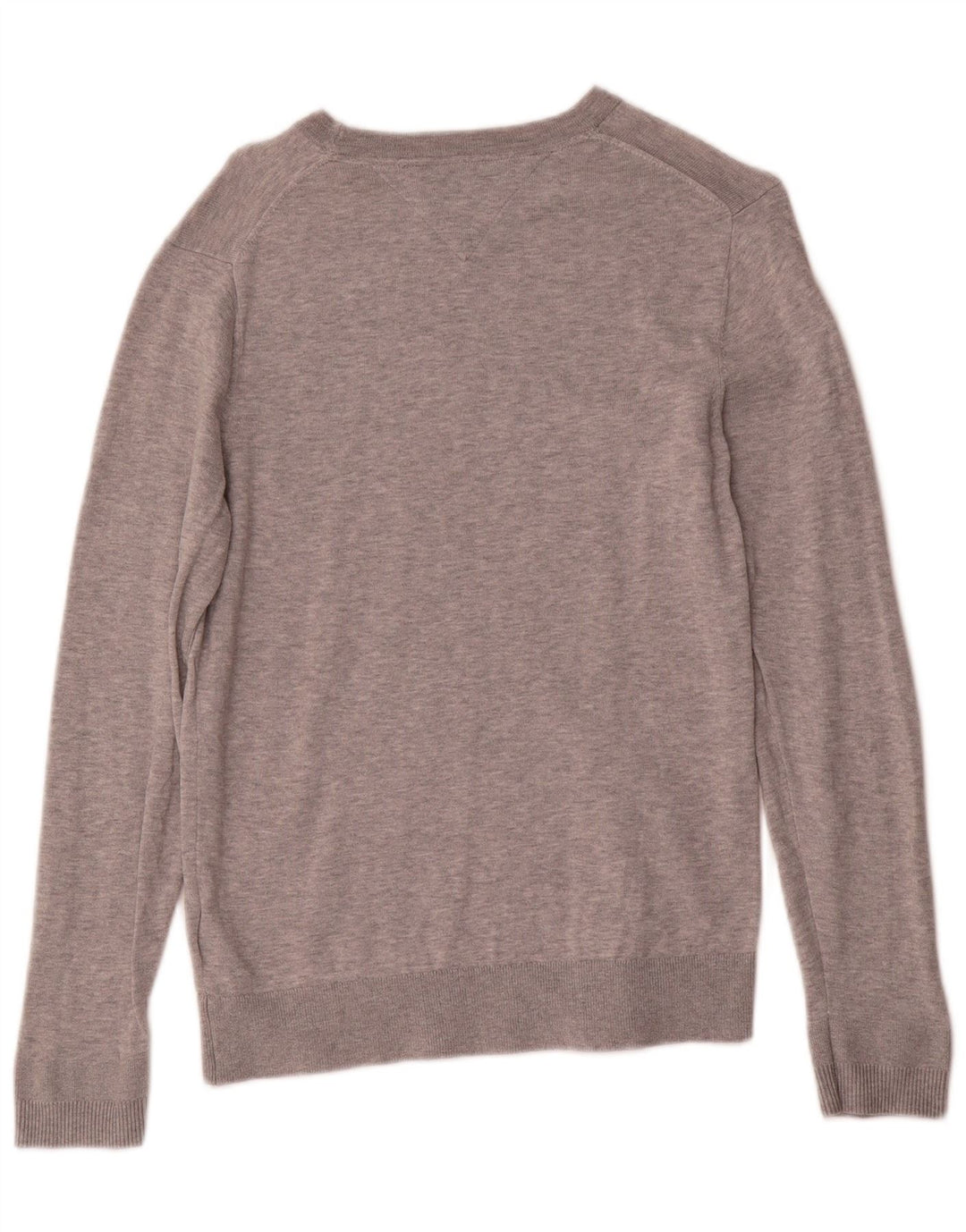 Tommy Hilfiger Mens Boat Neck Jumper Sweater Small Grey Cotton
