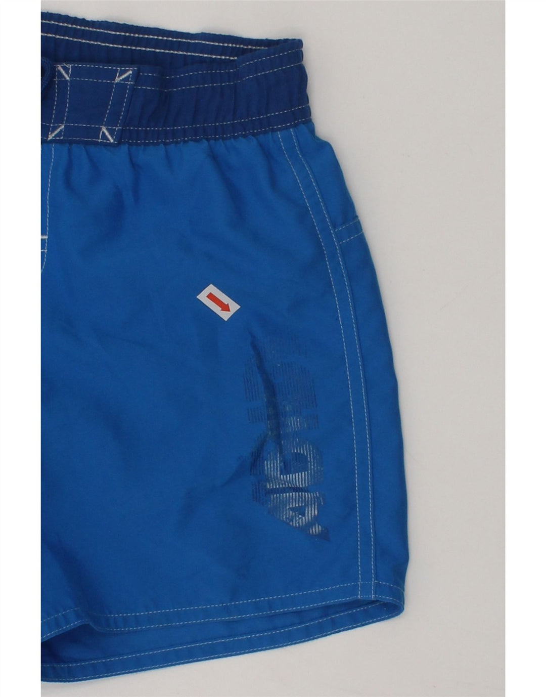 ADIDAS Boys Graphic Swimming Shorts 7-8 Years Blue Polyester | Vintage Adidas | Thrift | Second-Hand Adidas | Used Clothing | Messina Hembry 