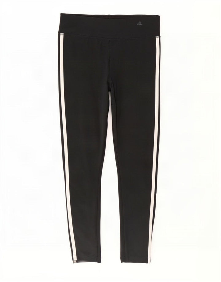 Adidas Womens Climalite Leggings UK 8/10 Small Black Polyester