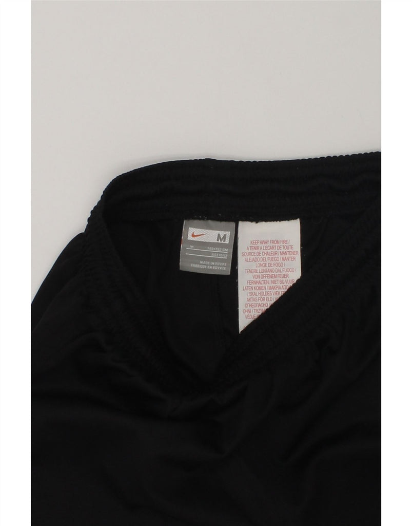 NIKE Boys Sport Shorts 10-11 Years Medium  Black Polyester | Vintage Nike | Thrift | Second-Hand Nike | Used Clothing | Messina Hembry 