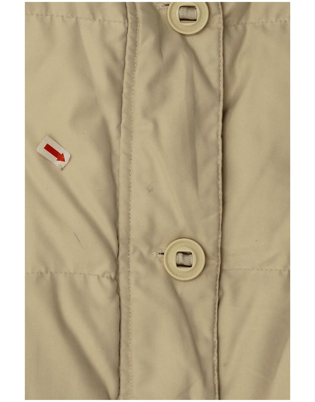 Diadora Girls Oversized Padded Jacket 9-10 Years Large Beige Polyester