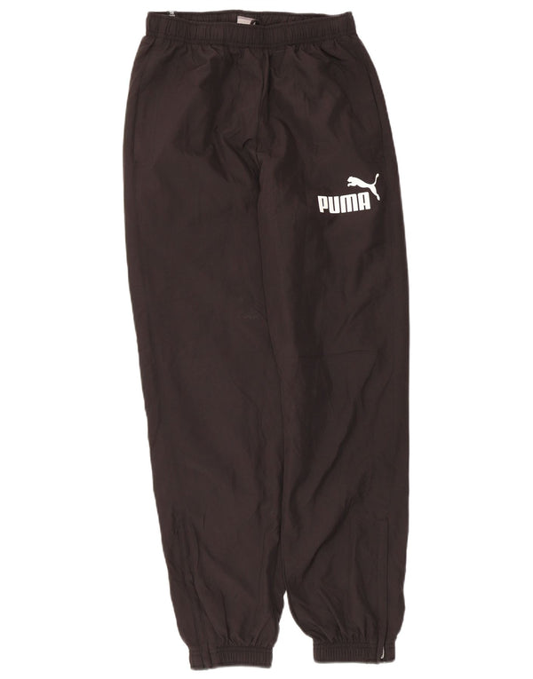 Puma Boys Graphic Tracksuit Trousers Joggers 13-14 Years XL Black