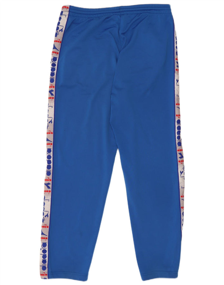 Diadora Mens Graphic Tracksuit Trousers Large  Blue Polyester