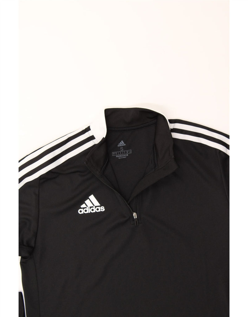 ADIDAS Mens Aeroready Zip Neck Pullover Tracksuit Top Small Black Vintage Adidas and Second-Hand Adidas from Messina Hembry 
