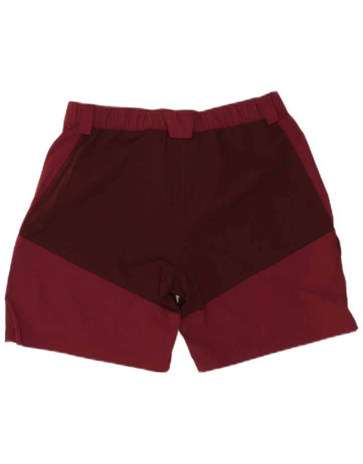 FORCLAZ Womens Cargo Shorts Large W34 Maroon Polyamide