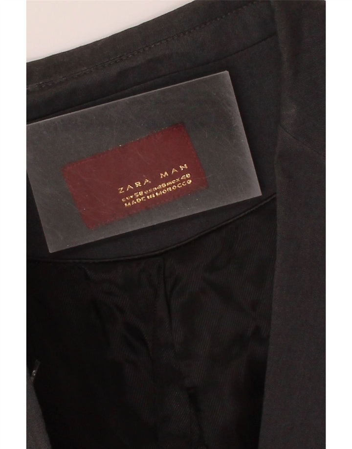 ZARA Mens 2 Button Blazer Jacket EU 50 Medium Grey Vintage Zara and Second-Hand Zara from Messina Hembry 