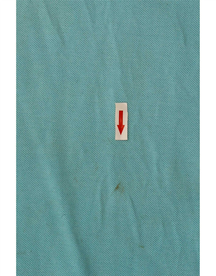 Lacoste Mens Polo Shirt Size 6 XL Turquoise Cotton