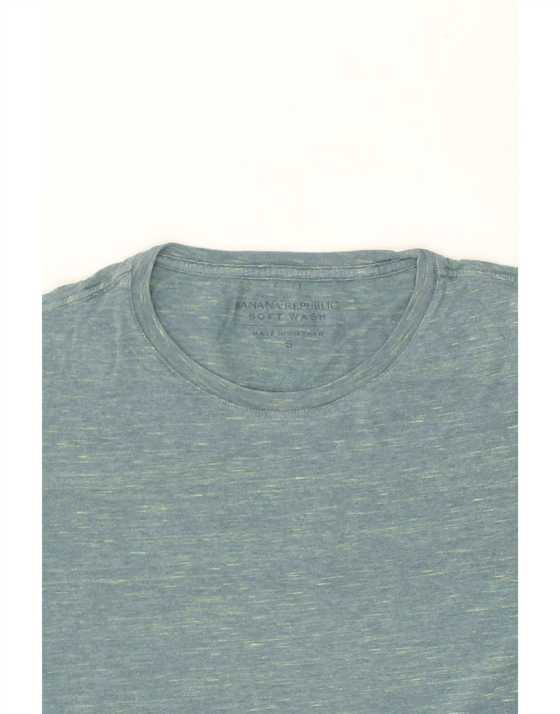 BANANA REPUBLIC Mens T-Shirt Top Small Green Flecked Cotton | Vintage Banana Republic | Thrift | Second-Hand Banana Republic | Used Clothing | Messina Hembry 