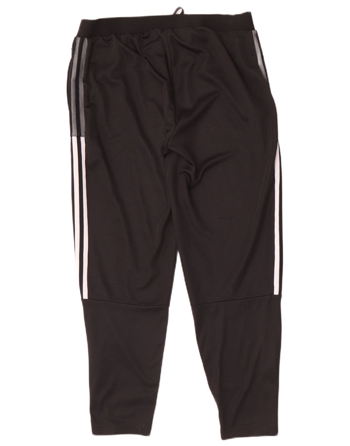 Adidas Womens Tracksuit Trousers UK 16/18 Large Black Polyester