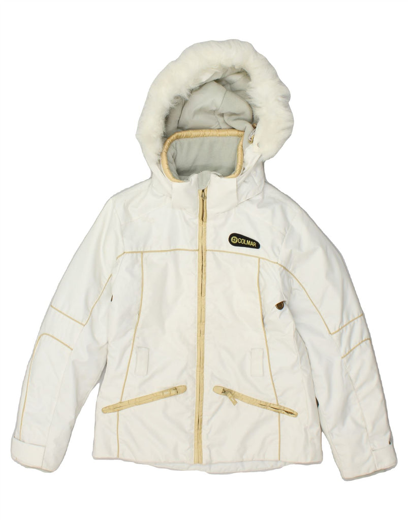 COLMAR Womens Ski Jacket IT 34 2XS White | Vintage Colmar | Thrift | Second-Hand Colmar | Used Clothing | Messina Hembry 