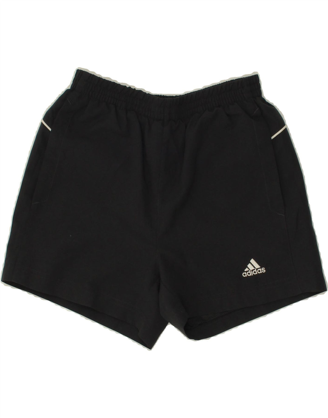 ADIDAS Boys Sport Shorts 9-10 Years  Black Polyester Vintage Adidas and Second-Hand Adidas from Messina Hembry 