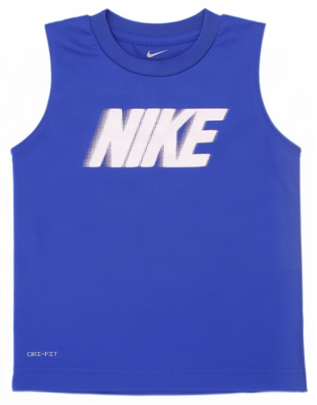 Nike Boys Dri Fit Graphic Vest Top 2-3 Years Blue Polyester