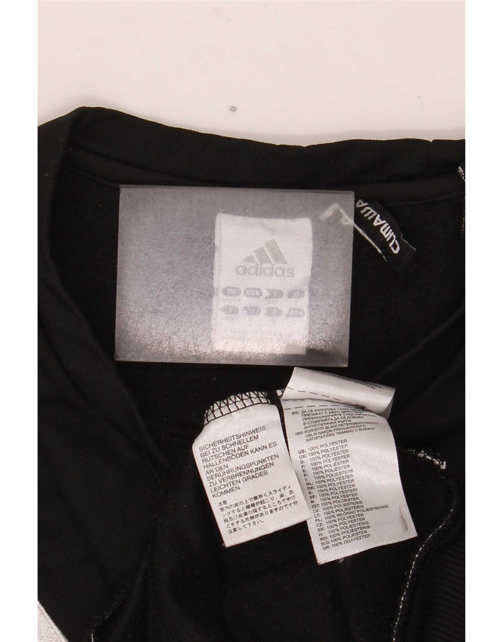 Adidas Mens Climawarm Sweatshirt Jumper UK 42/44 Large Black Polyester