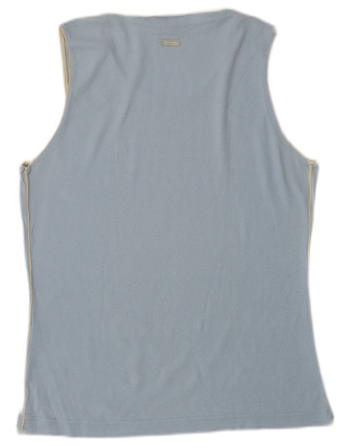 CHAMPION Womens Vest Top UK 18 XL Blue Cotton