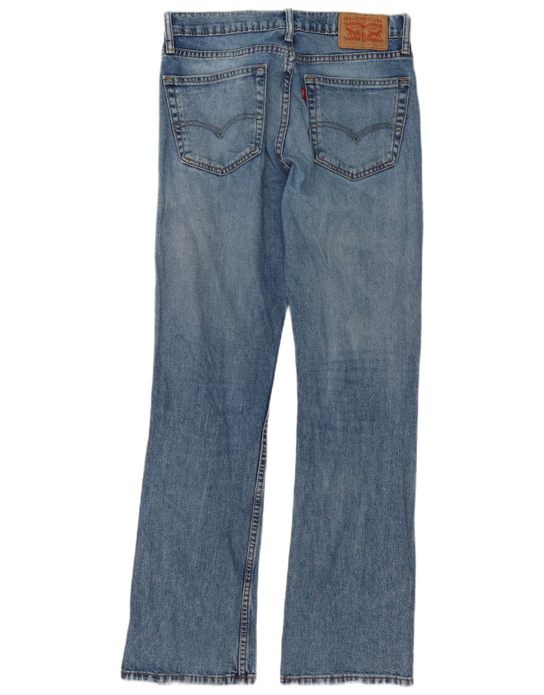 Levi's Mens 527 Bootcut Jeans W32 L32 Blue Cotton