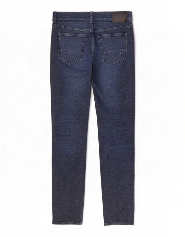 Tommy Hilfiger Mens Bleecker Stretch Slim Jeans W30 L32 Navy Blue Cotton