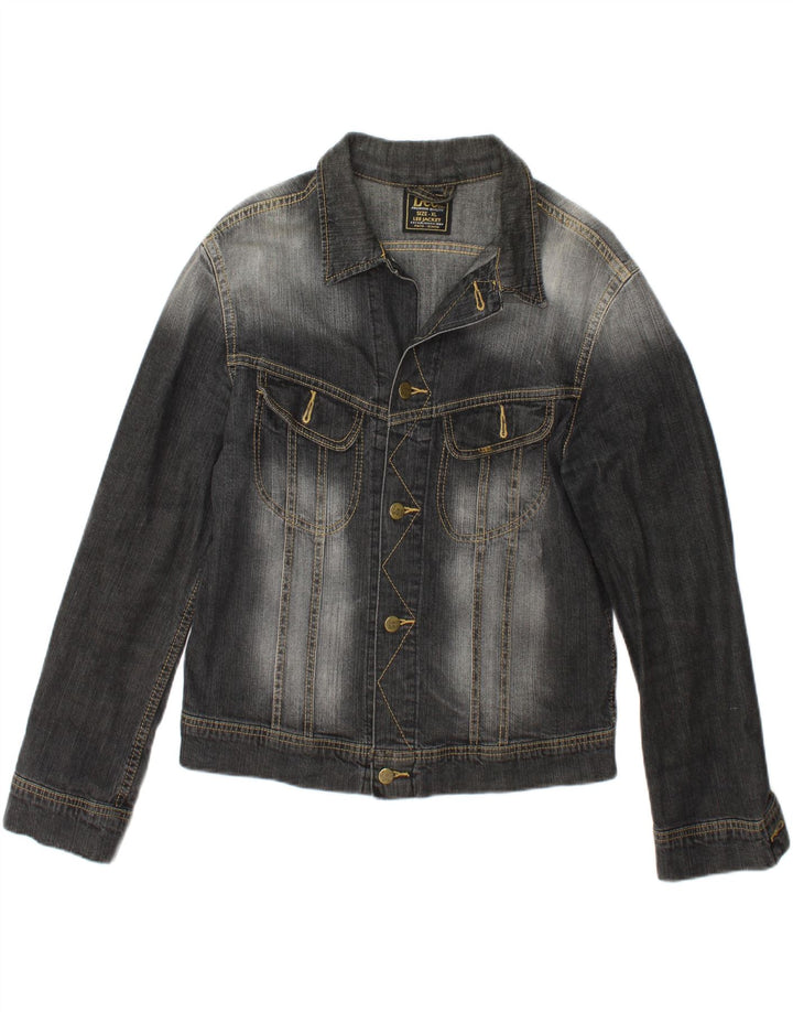 LEE Womens Denim Jacket UK 18 XL Grey Cotton Vintage Lee and Second-Hand Lee from Messina Hembry 