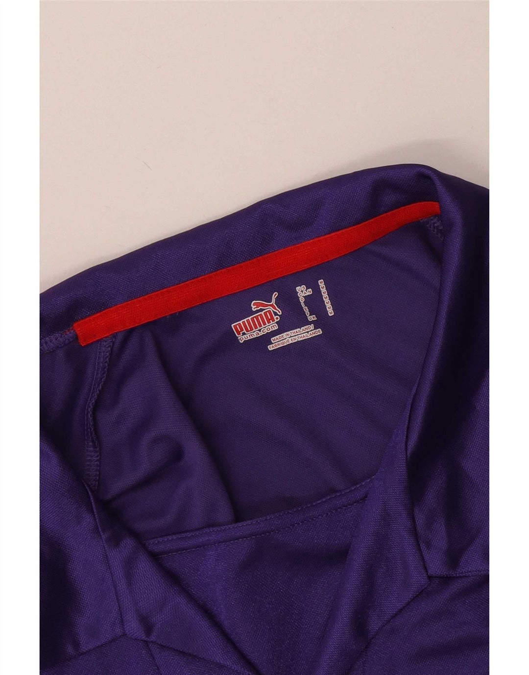 Puma Mens Polo Shirt Medium Purple Colourblock