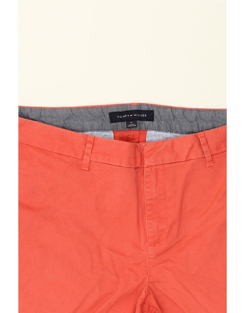 TOMMY HILFIGER Womens Chino Shorts US 12 Large W34  Orange Cotton | Vintage Tommy Hilfiger | Thrift | Second-Hand Tommy Hilfiger | Used Clothing | Messina Hembry 