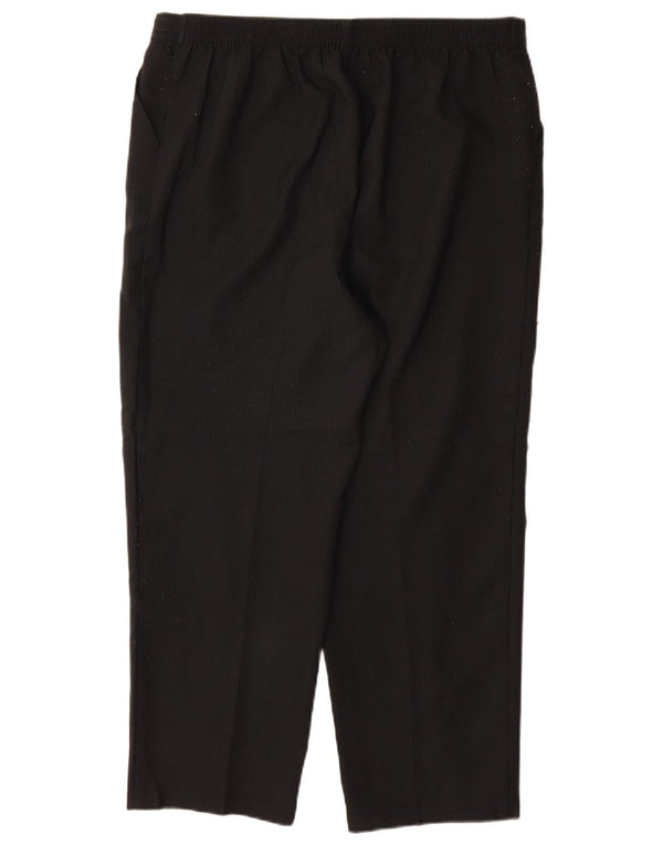 Marks & Spencer Womens Straight Casual Trousers UK 18 XL W36 L28 Black