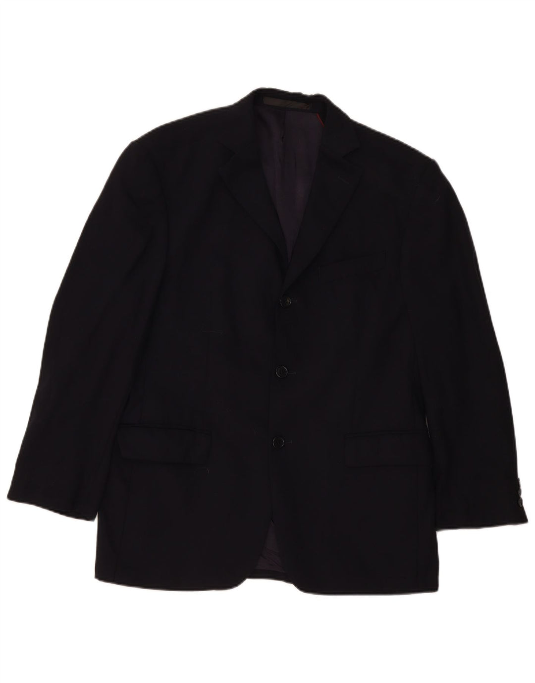 Marks & Spencer Mens 3 Button Blazer Jacket UK 38 Medium Navy Blue New Wool
