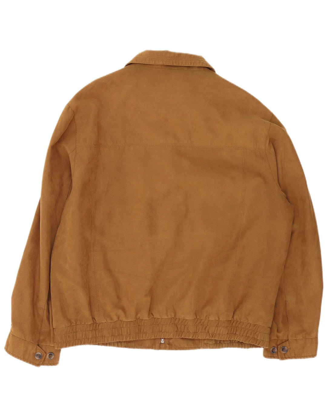 Vintage Mens Bomber Jacket UK 42 XL Brown Argyle/Diamond Polyester